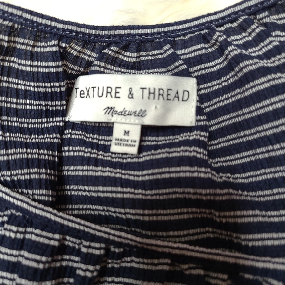 Madewell | Texture & Thread Peasant Top sz medium - Picture 5 of 6